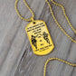 Soldier - Call On Me Brother - Army - Marine - Soldier Dog Tag - Military Ball Chain - Luxury Dog Tag