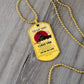 Warrior - Mom To Son - Your Way Back Home - Sparta - Spartan - Warrior Dog Tag - Military Ball Chain - Luxury Dog Tag