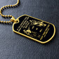 Knight Templar - Call On Me Brother - Black Dog Tag - Knight Templar Dog Tag.png - Military Ball Chain - Luxury Dog Tag