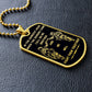Soldier - Call On Me Brother - Army - Marine - Black Dog Tag - Soldier Dog Tag - Military Ball Chain - Luxury Dog Tag