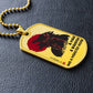 Dragon Ball - A Man - A Warrior - A Monster Inside - Goku - Dragon Ball Dog Tag - Military Ball Chain - Luxury Dog Tag