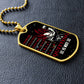 Dragon Ball - Quitting Is Not - Vegeta - Supper Saiyan God - Galaxy - Black Dog Tag - Dragon Ball Dog Tag - Military Ball Chain - Luxury Dog Tag