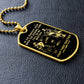 Knight Templar - Call On Me Brother - Galaxy - Black Dog Tag - Knight Templar Dog Tag - Military Ball Chain - Luxury Dog Tag