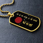 Samurai - The Seven Virtures Of Bushido - Bushido - Katana - Ronin - Galaxy - Black Dog Tag - Samurai Dog Tag - Military Ball Chain - Luxury Dog Tag