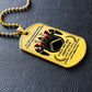 Warrior - Call On Me Brother - Sparta - Spartan - Warrior Dog Tag - Military Ball Chain - Luxury Dog Tag