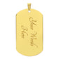 Warrior - Call On Me Brother - Sparta - Spartan - Black Dog Tag - Warrior Dog Tag - Military Ball Chain - Luxury Dog Tag