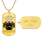 Warrior - I Choose - Sparta - Spartan - Warrior Dog Tag - Military Ball Chain - Luxury Dog Tag