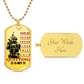 Soldier - Quitting Is Not - Army - Marine - Navy - Soldier Dog Tag - Military Ball Chain - Luxury Dog Tag