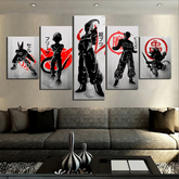 Dragon Ball - 5 Pieces Wall Art - Cell - Frieza - Majim Buu - Piccolo - Kid Goku - Printed Wall Pictures Home Decor - Dragon Ball Poster - Dragon Ball Canvas