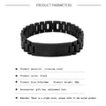 NAB004 - Call On Me Brother - Naruto - Sasuke - Naruto Bracelet - Engrave Black Bracelet