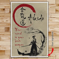 AI007 - Your Mind Is Your Best Weapon - English - Vertical Poster - Vertical Canvas - Aikido Poster