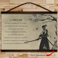 AI009 - I Choose - English - Horizontal Poster - Horizontal Canvas - Aikido Poster