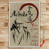 AI026 - Your Spirit Is The True Shield - Morihei Ueshiba - Vertical Poster - Vertical Canvas - Aikido Poster