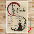 AI027 - Your Spirit Is The True Shield - Vertical Poster - Vertical Canvas - Aikido Poster