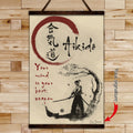 AI028 - Your Mind Is Your Best Weapon - English - Vertical Poster - Vertical Canvas - Aikido Poster