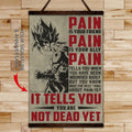 DR018 - PAIN - It Tells You - You Are Not Dead Yet  - Goku - Vertical Poster - Vertical Canvas - Dragon Ball Poster