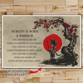 DR023 - Nobody Is Born A Warrior - Goku - English - Horizontal Poster - Horizontal Canvas - Dragon Ball Poster