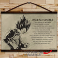 DR026 - Make No Mistake - Vegeta - English - Horizontal Poster - Horizontal Canvas - Dragon Ball Poster