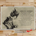 DR026 - Make No Mistake - Vegeta - English - Horizontal Poster - Horizontal Canvas - Dragon Ball Poster