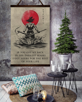 DR028 - If You Got My Back - Goku - Vertical Poster - Vertical Canvas - Dragon Ball Poster