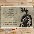 DR031 - I Choose - Goku - English - Horizontal Poster - Horizontal Canvas - Dragon Ball Poster