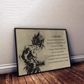 DR033 - I Choose - Goku - English - Horizontal Poster - Horizontal Canvas - Dragon Ball Poster