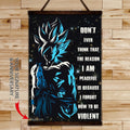 DR038 - Don't Ever Think - Goku - Vertical Poster - Vertical Canvas - Dragon Ball Poster