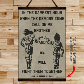 DR040 + DR044 + DR058 - Call On Me Brother - 7 5 3 CODE - I'm Not Going To Lose - Vertical Poster - Vertical Canvas - Dragon Ball Poster