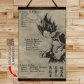 DR043 - 7 5 3 CODE - Vegeta - English - Vertical Poster - Vertical Canvas - Dragon Ball Poster