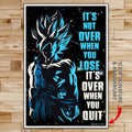 DR048 + DR056  - It's Not Over When You Lose - Quitting Is Not - Home Decoration - Vertical Poster - Vertical Canvas - Dragon Ball Poster