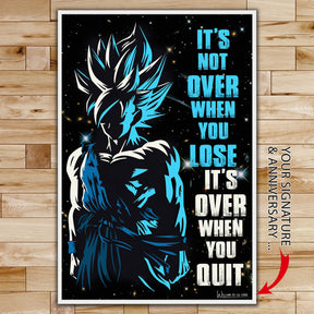 DR048 + DR057  - It's Not Over When You Lose - PAIN - Home Decoration - Vertical Poster - Vertical Canvas - Dragon Ball Poster