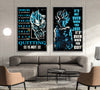 DR048 + DR056  - It's Not Over When You Lose - Quitting Is Not - Home Decoration - Vertical Poster - Vertical Canvas - Dragon Ball Poster
