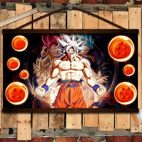 DR050 - Goku Ultra Instinct Mastered - Horizontal Poster - Horizontal Canvas - Dragon Ball Poster