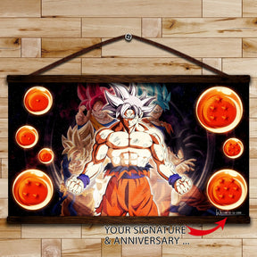 DR050 - Goku Ultra Instinct Mastered - Horizontal Poster - Horizontal Canvas - Dragon Ball Poster
