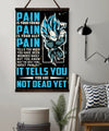 DR057 - PAIN - You Are Not Dead Yet - Vegeta - Super Saiyan Blue - Vertical Poster - Vertical Canvas - Dragon Ball Poster