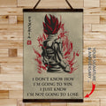 DR058 - I'm Not Going To Lose - Goku - Vegeta - Vegeto - Vertical Poster - Vertical Canvas - Dragon Ball Poster