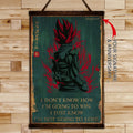DR059 - I'm Not Going To Lose - Goku - Vegeta - Vegeto - Vertical Poster - Vertical Canvas - Dragon Ball Poster