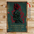 DR059 - I'm Not Going To Lose - Goku - Vegeta - Vegeto - Vertical Poster - Vertical Canvas - Dragon Ball Poster