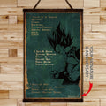 DR061 - 7 5 3 Code - Vegeta - Vertical Poster - Vertical Canvas - Dragon Ball Poster