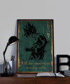 DR063 - Fall Down Seven Times Stand Up Eight - Goku - Vertical Poster - Vertical Canvas - Dragon Ball Poster