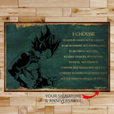 DR069 - I Choose - Vegeta - Horizontal Poster - Horizontal Canvas - Dragon Ball Poster