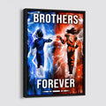 DR074 - Brothers Forever - Goku - Vegeta - Vertical Poster - Vertical Canvas - Dragon Ball