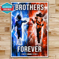 DR074 - Brothers Forever - Goku - Vegeta - Vertical Poster - Vertical Canvas - Dragon Ball
