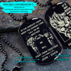 DRD026 - Call On Me Brother - It's Not Over When You Lose - It's Over When You Quit - Vegeta - Super Saiyan Blue - Dragon Ball Dog Tag - Engrave Double Black Dog Tag