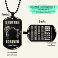 DRD027 - DRD028 - Call On Me Brother - Brother Forever - Goku - Vegeta - Dragon Ball - Engrave Double Dog Tag