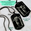 DRD031 - Brother Forever - Goku - Vegeta - Dragon Ball - Engrave Double Black Dog Tag