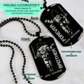 DRD031 - Brother Forever - Goku - Vegeta - Dragon Ball - Engrave Double Black Dog Tag