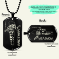 DRD031 - Brother Forever - Goku - Vegeta - Dragon Ball - Engrave Double Black Dog Tag