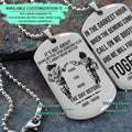 DRD032 - Call On Me Brother - It's Not About Being Better Than Someone Else - It's About Being Better Than You Were The Day Before - Goku - Vegeta - Dragon Ball Dog Tag - Double Side Engrave Silver Dog Tag