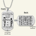DRD036 - Call On Me Brother - It's Not About Being Better Than Someone Else - It's About Being Better Than You Were The Day Before - Goku - Vegeta - Dragon Ball Dog Tag - Double Side Engrave Silver Dog Tag